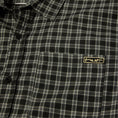 Load image into Gallery viewer, HUF Stretch Micro Plaid Shortsleeve Shirt Black