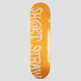 Load image into Gallery viewer, Short Straw 8.25 Warped Medium Concave Skateboard Deck Orange / White