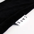 Load image into Gallery viewer, Skateboard Cafe Stripe 1/4 Zip Velour Polo Shirt Black / White