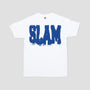 Slam City Skates College T-Shirt White / Blue
