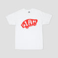 Load image into Gallery viewer, Slam City Skates From a Skate Shop T-Shirt White / Red