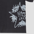 Load image into Gallery viewer, Slam City Skates Swank Star T-Shirt Black / Grey