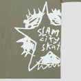 Load image into Gallery viewer, Slam City Skates Swank Star T-Shirt Military Green / Green