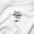 Load image into Gallery viewer, Slam City Skates x Slawn No Pockets T-Shirt White
