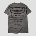 Load image into Gallery viewer, Skateboard Cafe 45 T-Shirt Charcoal / Black