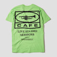 Load image into Gallery viewer, Skateboard Cafe 45 T-Shirt Lime / Black