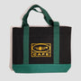 Skateboard Cafe 45 Tote Bag Black / Forest Green