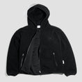 Load image into Gallery viewer, Skateboard Cafe Sherpa Fleece Zip Hood Black