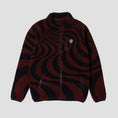 Load image into Gallery viewer, Spitfire Classic 87 Swirl Fleece Jacket Black / Dark Red