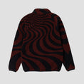Load image into Gallery viewer, Spitfire Classic 87 Swirl Fleece Jacket Black / Dark Red