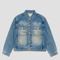 Load image into Gallery viewer, Stussy Trucker Denim Jacket Dark Wash Indigo