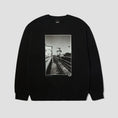 Load image into Gallery viewer, HUF Taking The Leap Crew Black