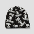 Load image into Gallery viewer, HUF Three 6 Mafia Skull Beanie Black