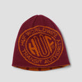 Load image into Gallery viewer, HUF Token Reversible Skull Beanie Berry