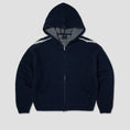 Load image into Gallery viewer, HUF Token Zip Hooded Sweater Crew Navy
