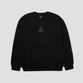 Load image into Gallery viewer, HUF Triple Triangle Embroidered Crew Black / Grey