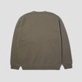 Load image into Gallery viewer, HUF Triple Triangle Embroidered Crew Dark Earth / Brown