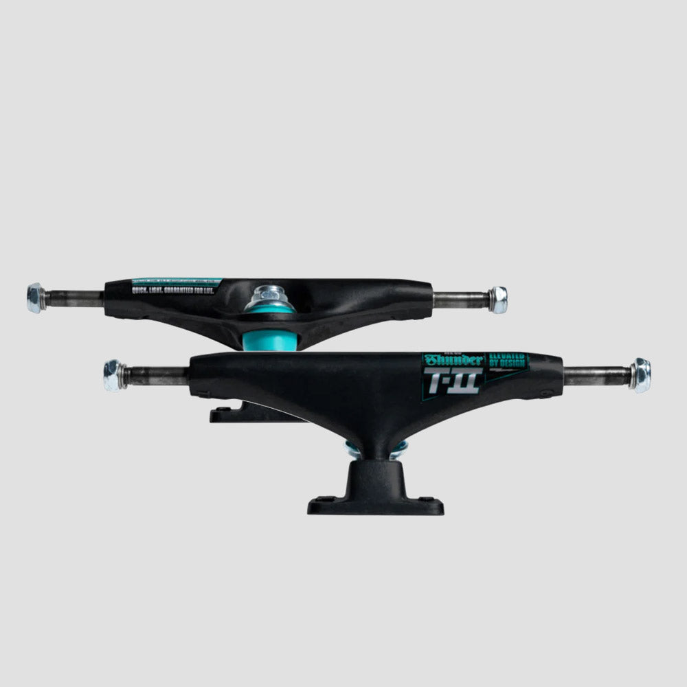 Thunder 148 8.25 T-II Skateboard Trucks Matte Black – Slam City Skates 