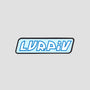 Lurpiv Slant Logo Sticker Light Blue/White