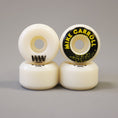 Load image into Gallery viewer, Wayward 52 mm 101a Mike Carroll Funnel Pro Skateboard Wheels White / Black / Yellow