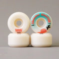 Load image into Gallery viewer, Wayward 53 mm 101a Sammy Winter Funnel Pro Skateboard Wheels White / Red