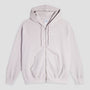 Polar Waffle Zip Hoodie Pale Taupe
