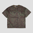 Load image into Gallery viewer, Wasted Paris Cheetah Mesh Boxy T-Shirt Olive Khaki Camo