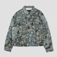 Load image into Gallery viewer, Wasted Paris Trompe L'Oeil Boro Trucker Jacket Blue