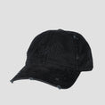 Load image into Gallery viewer, Welcome Distressed Vamp Cap Black