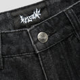 Load image into Gallery viewer, Welcome Immortal Loose Straight Leg Denim Washed Black