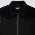 Load image into Gallery viewer, Welcome Outlaw Western Yoke Canvas Zip Jacket Black