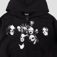 Load image into Gallery viewer, Welcome X Slipknot Nonagram Zip Hoodie Black
