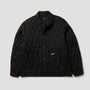 HUF Zig Zag Quilted Chore Jacket Black