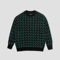 Load image into Gallery viewer, Polar Zig Zag Knit Crew Black / Dark Teal