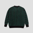 Load image into Gallery viewer, Polar Zig Zag Knit Crew Black / Dark Teal