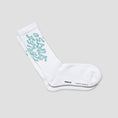 Load image into Gallery viewer, Parlez Source Socks White / Lagoon