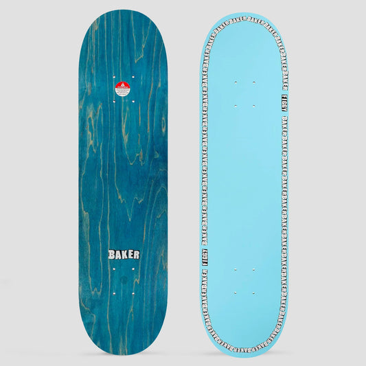 Baker 8.38 Figgy Edge Embossed Skateboard Deck Blue