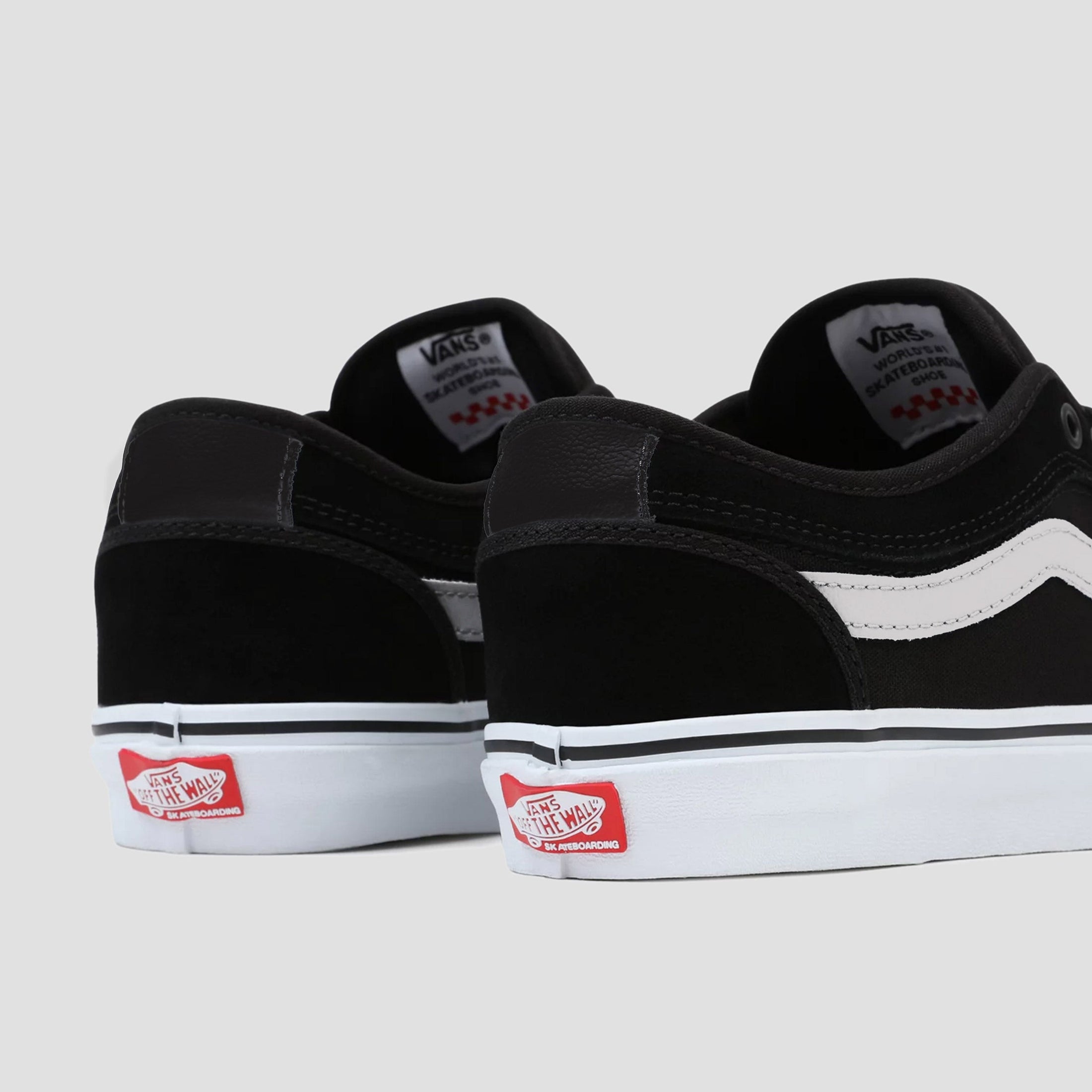 Vans Chukka Low Sidestripe Skate Shoes Black / White