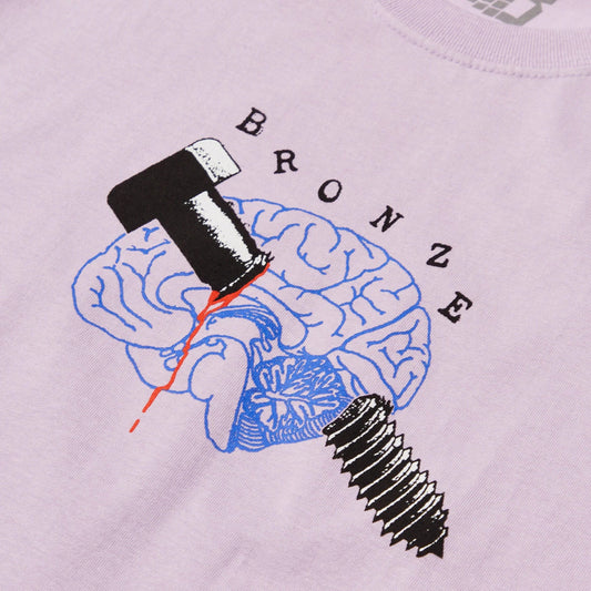 Bronze Bolt Brain T-shirt Lavender