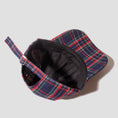 Load image into Gallery viewer, Skateboard Cafe Tartan 6 Panel Cap Navy