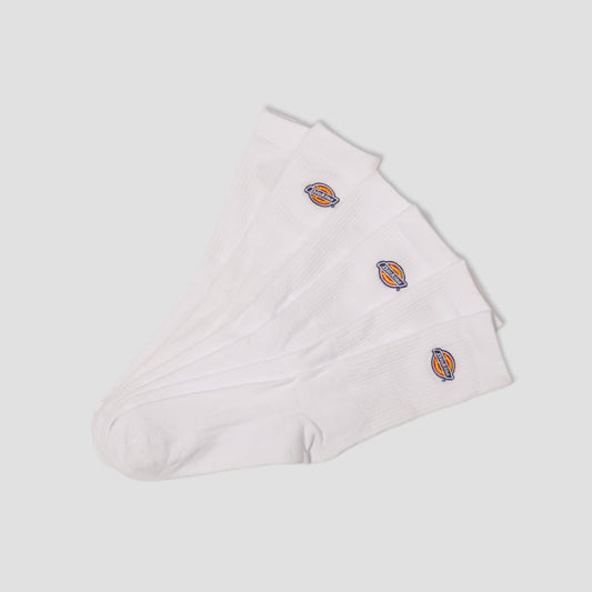 Dickies Valley Grove 3 Pack Socks White