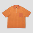 Load image into Gallery viewer, PassPort Drain Knit Shortsleeve Polo Burnt Orange
