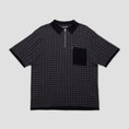 Load image into Gallery viewer, PassPort Drain Knit Shortsleeve Polo Tar Black