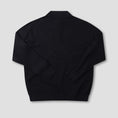 Load image into Gallery viewer, Former Franchise Longsleeve Knit Polo Black