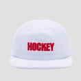 Load image into Gallery viewer, Hockey Corduroy 5 Panel Cap White