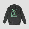 Load image into Gallery viewer, Krooked Moonsmile Raw Hood Black / Green