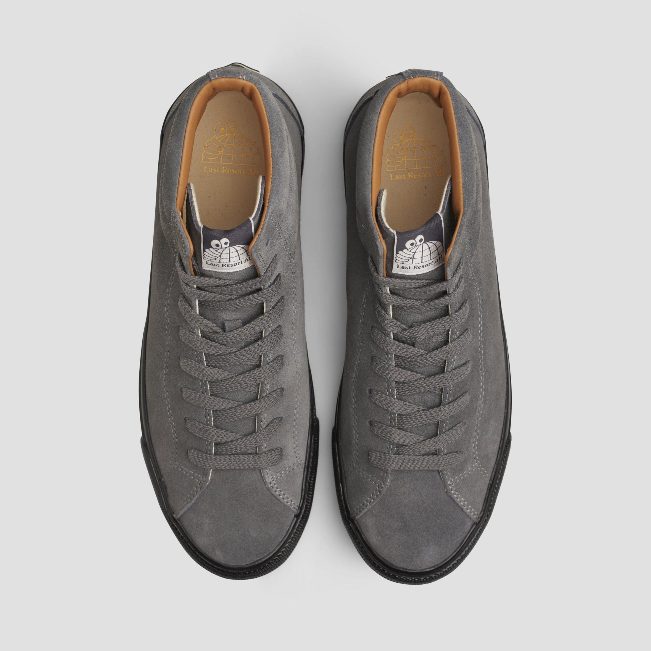 Last Resort AB VM003 Suede HI Skate Shoes Steel Grey / Black