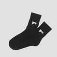 Load image into Gallery viewer, Last Resort AB Heel Tab Dress Socks Black
