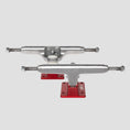 Load image into Gallery viewer, Lurpiv 3 Solid 145 Skateboard Trucks Polished / Red