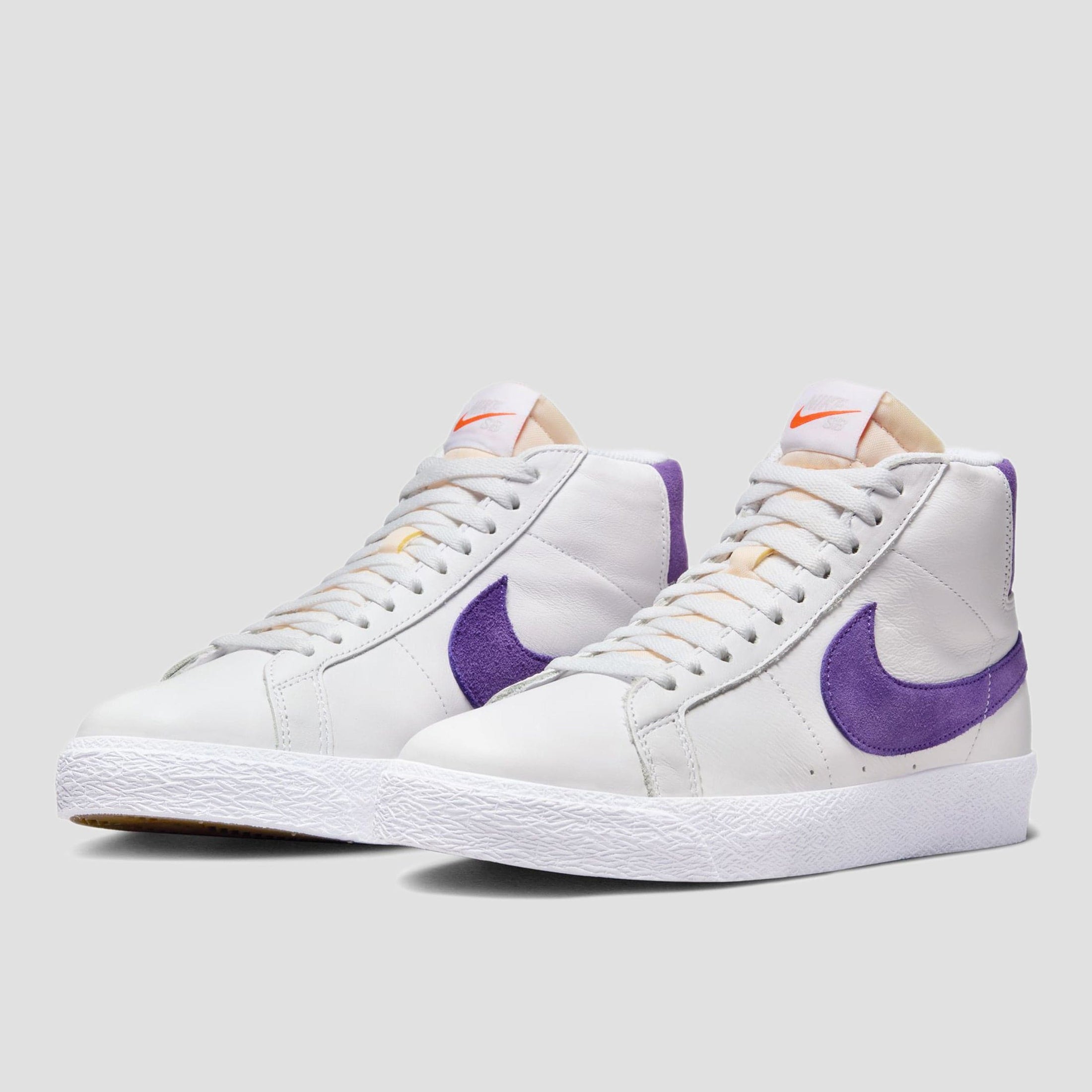 Nike SB Zoom Blazer Mid ISO Skate Shoes White / Court Purple